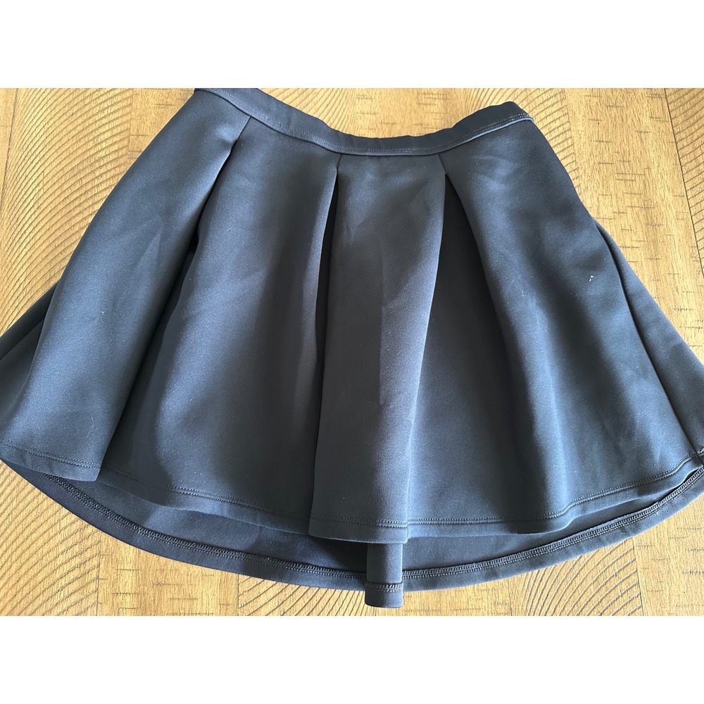 Abercrombie Kids Black Pleated Skort Size M 7/8 Scuba Knit‎ Active Skirt